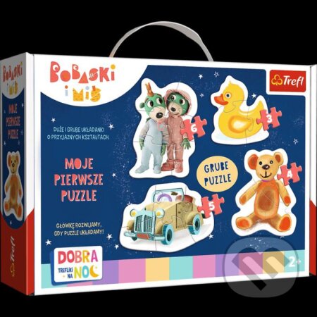 Dobrou noc, Treflíci: Milé děti 4v1 - puzzle z kategorie Maxi dílky