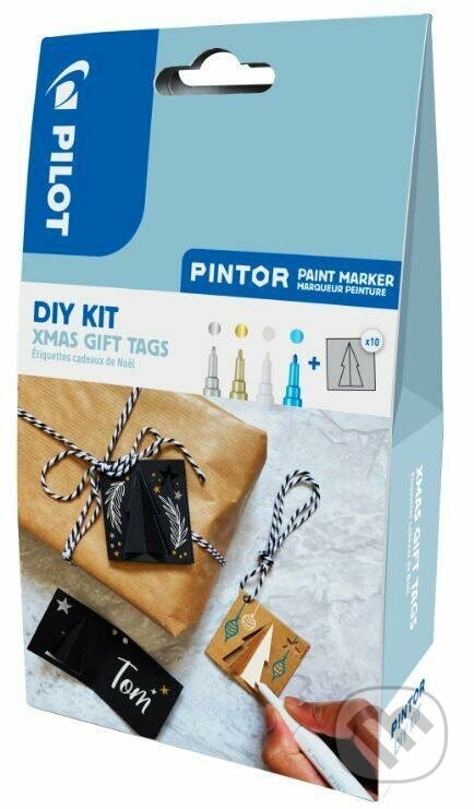 Pilot Pintor Sada Akrylový popisovač 4 ks, (F) tenký hrot, visačky