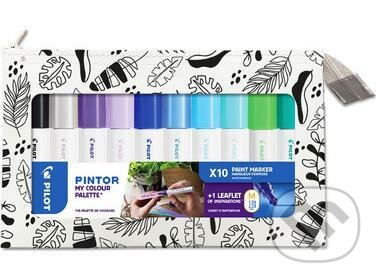 Sada 10 kusov akrylových popisovačov Pintor, (M) stredné, studené odtiene