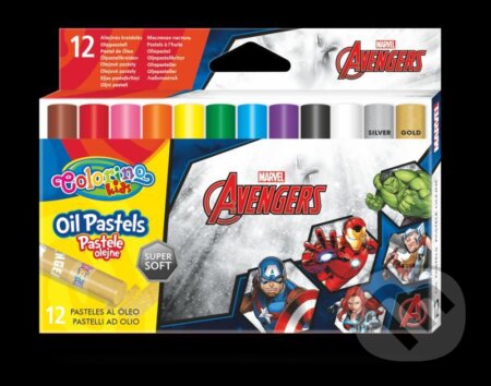 Colorino Marvel Avengers - olejové pastely 12 barev, Colorino, 2021
