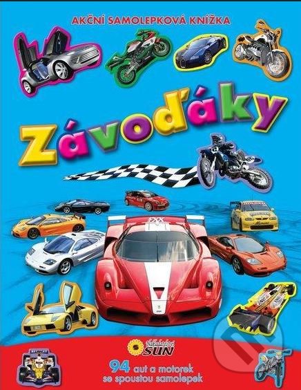 Závoďáky - akční samolepková knížka - kniha z kategorie Samolepky