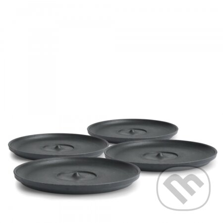 Sada 4 podšálok na hrčnek Huskee Charcoal