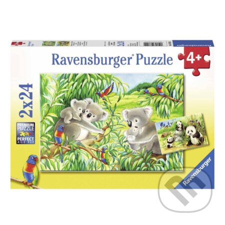 Puzzle: Roztomilé koaly a pandy (Ravensburger)