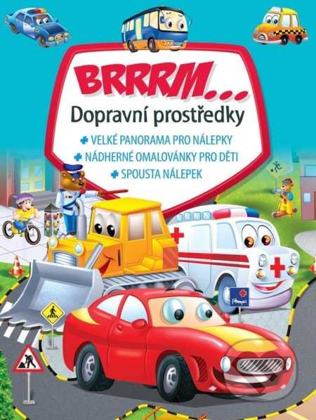 Brrrm...Dopravní prostředky - kniha z kategorie Omalovánky