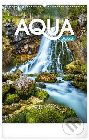 Nástěnný kalendář Aqua 2022, Presco Group, 2021