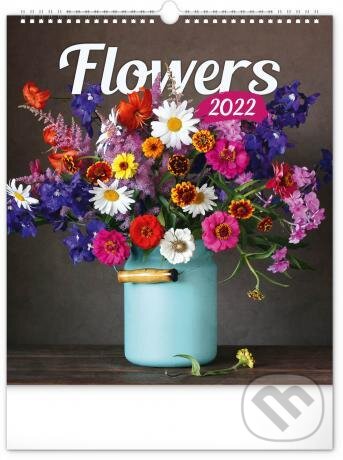 Nástěnný kalendář Flowers 2022, Presco Group, 2021