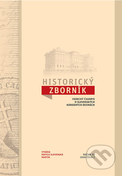 Historický zborník 2/2020, Vydavateľstvo Matice slovenskej, 2021