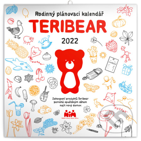 Rodinný plánovací kalendář Teribear 2022, Presco Group, 2021