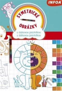 Symetrické obrázky s duhovou pastelkou, INFOA, 2021