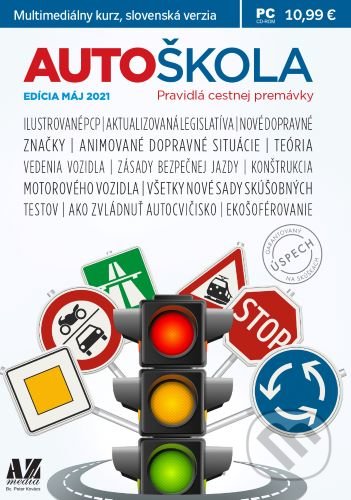 Autoškola 2021 - Pravidlá cestnej premávky CD-ROM, AZ media, 2021