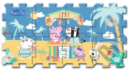 Pěnové puzzle Prasátko Peppa: Letní prázdniny, Trefl, 2021