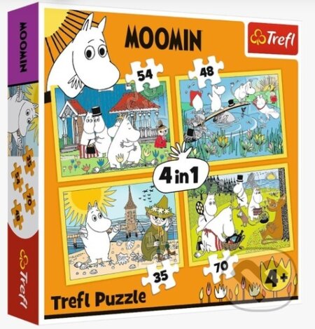 Puzzle Mumínci 4v1, Trefl, 2021