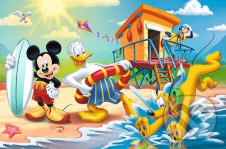 Mickey Mouse na pláži - puzzle z kategorie 15 - 60 dílků