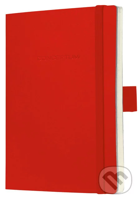Notebook CONCEPTUM softcover červený 18,7 x 27 cm štvorček, Sigel