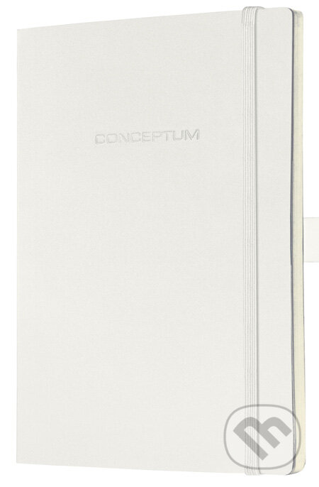 Notebook CONCEPTUM softcover biely 13,5 x 21 cm štvorček, Sigel