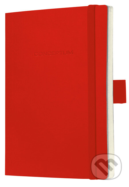 Notebook CONCEPTUM softcover červený 13,5 x 21 cm štvorček, Sigel