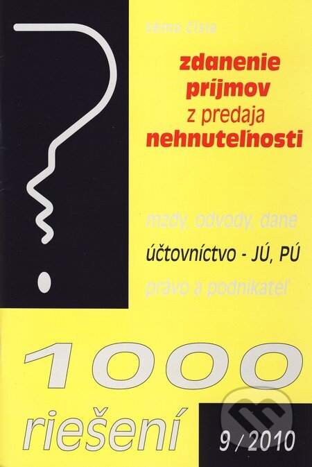 1000 riešení 9/2010, Poradca s.r.o., 2010
