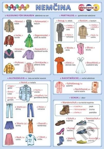 Obrázková nemčina: Oblečenie - kniha z kategorie Střední školy