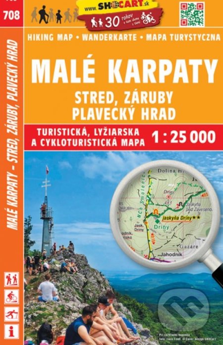 708 Malé Karpaty - Záruby, Plavecký hrad, 1:25.000, SHOCart, 2021