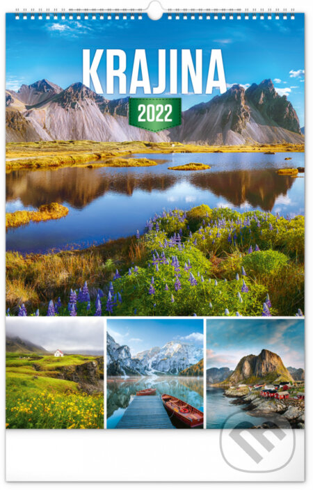 Nástěnný kalendář Krajina 2022, Presco Group, 2021
