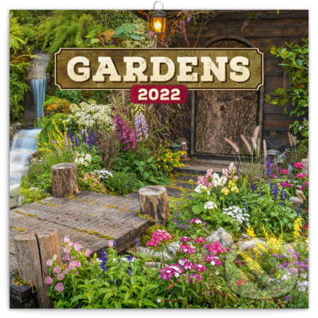 Poznámkový nástěnný kalendář Gardens 2022, Presco Group, 2021