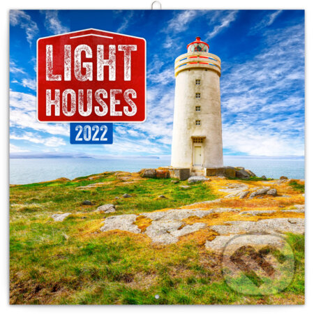 Poznámkový nástěnný kalendář Light Houses 2022 (Majáky), Presco Group, 2021