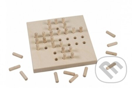 Solitér - Dřevěná hra ve fólii - hra z kategorie Domino, hlavolamy