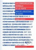Kniha: La communication verbale et le texte (Hana Loucká). Karolinum, 2011
