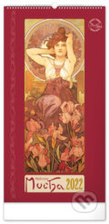 Nástěnný kalendář Alfons Mucha 2022 (Presco Group). Presco Group, 2021