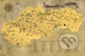 Stieracia mapa Slovenska Deluxe XL – retro, Giftio, 2021