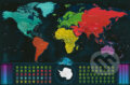 GLOW Cestovateľská svietiaca mapa sveta Deluxe XL, Giftio, 2021