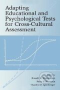 Kniha: Adapting Educational and Psychological Tests for Cross (Ronald K. Hambleton). Routledge