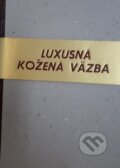 Luxusná kožená väzba - notes A5, Knihárstvo Hanzlík, 2017