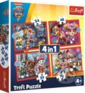 Puzzle: Tlapková patrola ve městě 4v1 (Trefl). Trefl, 2021
