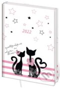 Diář 2022 B6 LYRA denní L226 Cats, Stil calendars, 2021