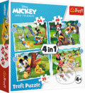 Mickeyho pekný deň  / Disney Standard Characters 4v1, Trefl, 2021