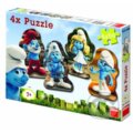 Puzzle: Šmolkovia 4 v 1 (Dino). Dino