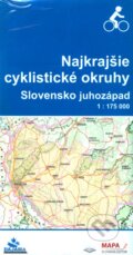 Najkrajšie cyklistické okruhy - Slovensko juhozápad 1 : 175 000, Mapa Slovakia, 2012