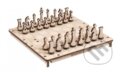 Spoločenská hra: 3D hra Šachy a Dáma 2v1 (WOODENCITY)
