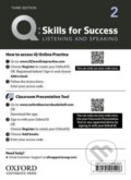 Q: Skills for Success: Listening and Speaking 2 - Teacher´s Access Card, 3rd - Margaret Brooks, Oxford University Press, 2019