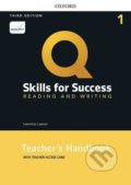 Kniha: Q: Skills for Success: Reading and Writing 1 - Teacher´s Handbook with Teacher´s Access Card, 3rd (Lawrence Lawson)