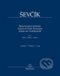 Škola houslové techniky op. 1, sešit 1 - Otakar Ševčík, Jaroslav Foltýn (editor), Bärenreiter Praha, 2022