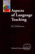 Aspects of Language Teaching - H.G. Widdowson, Oxford University Press, 1990