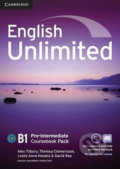 English Unlimited B1: Pre-intermediate Coursebook with e-Portfolio and Online Workbook Pack - Alex Tilbury, Cambridge University Press, 2014