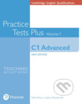 Practice Tests Plus Cambridge Qualifications: Advanced C1 Book Vol 1 w/ Online Resources (no key) - Nick Kenny, Pearson, 2018