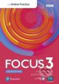 Focus 3: Student´s Book with Active Book with Standard MyEnglishLab, 2nd - Sue Kay, Pearson, 2021