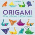 Kniha: Origami: 100 tear-off sheets & 5 different models (Lucy Bowman). Usborne, 2015
