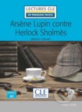Arsene Lupin contre Herlock Sholmes - Niveau 2/A2 - Lecture CLE en français facile - Livre + Audio téléchargeable - Maurice Leblanc, Cle International, 2019