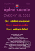 Aktualizácia III/1/2022 - Služby zamestnanosti, Zdravotné poistenie, 2022