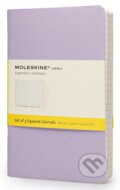 Moleskine - sada 3 malých štvorčekovaných zošitov Tris Pastel  (mäkká väzba) - mix farieb, Moleskine